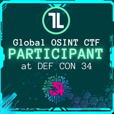 Trace Labs Global OSINT CTF Participant badge, DEF CON 34
